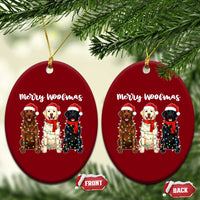Funny Merry Woofmas Ceramic Ornament Labrador Funny Xmas Dog Lover Gift - Wonder Print Shop