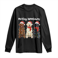 Funny Merry Woofmas Long Sleeve Shirt Labrador Funny Christmas Dog Lover Gift - Wonder Print Shop