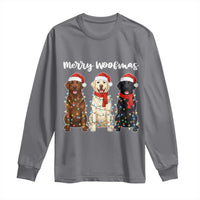 Funny Merry Woofmas Long Sleeve Shirt Labrador Funny Christmas Dog Lover Gift - Wonder Print Shop