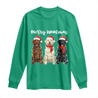Funny Merry Woofmas Long Sleeve Shirt Labrador Funny Christmas Dog Lover Gift - Wonder Print Shop