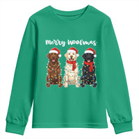 Funny Merry Woofmas Youth Sweatshirt Labrador Funny Christmas Dog Lover Gift - Wonder Print Shop