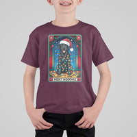 Merry Woofmas T Shirt For Kid Funny Tarot Card Labrador Retriever Christmas Gift - Wonder Print Shop