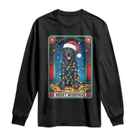 Merry Woofmas Long Sleeve Shirt Funny Tarot Card Labrador Retriever Christmas Gift - Wonder Print Shop