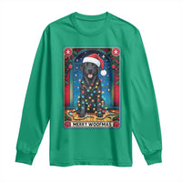 Merry Woofmas Long Sleeve Shirt Funny Tarot Card Labrador Retriever Christmas Gift - Wonder Print Shop