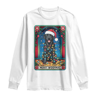 Merry Woofmas Long Sleeve Shirt Funny Tarot Card Labrador Retriever Christmas Gift - Wonder Print Shop