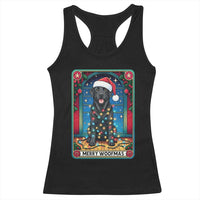 Merry Woofmas Racerback Tank Top Funny Tarot Card Labrador Retriever Christmas Gift - Wonder Print Shop