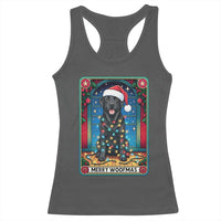 Merry Woofmas Racerback Tank Top Funny Tarot Card Labrador Retriever Christmas Gift - Wonder Print Shop