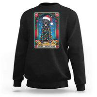 Merry Woofmas Sweatshirt Funny Tarot Card Labrador Retriever Christmas Gift - Wonder Print Shop