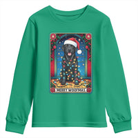 Merry Woofmas Youth Sweatshirt Funny Tarot Card Labrador Retriever Christmas Gift - Wonder Print Shop