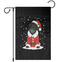 Black Labrador Santa Garden Flag Funny Christmas Dog Lover Gift - Wonder Print Shop