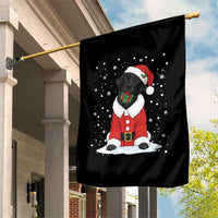 Black Labrador Santa Garden Flag Funny Christmas Dog Lover Gift - Wonder Print Shop