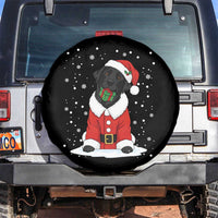 Black Labrador Santa Spare Tire Cover Funny Christmas Dog Lover Gift - Wonder Print Shop