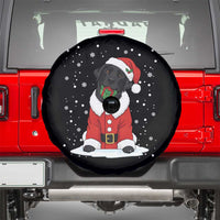 Black Labrador Santa Spare Tire Cover Funny Christmas Dog Lover Gift - Wonder Print Shop
