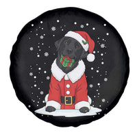 Black Labrador Santa Spare Tire Cover Funny Christmas Dog Lover Gift - Wonder Print Shop