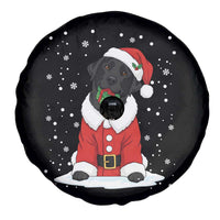 Black Labrador Santa Spare Tire Cover Funny Christmas Dog Lover Gift - Wonder Print Shop