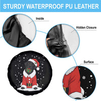 Black Labrador Santa Spare Tire Cover Funny Christmas Dog Lover Gift - Wonder Print Shop