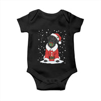 Black Labrador Santa Baby Onesie Funny Christmas Dog Lover Gift - Wonder Print Shop
