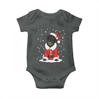 Black Labrador Santa Baby Onesie Funny Christmas Dog Lover Gift - Wonder Print Shop
