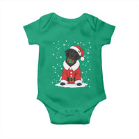 Black Labrador Santa Baby Onesie Funny Christmas Dog Lover Gift - Wonder Print Shop