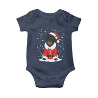 Black Labrador Santa Baby Onesie Funny Christmas Dog Lover Gift - Wonder Print Shop