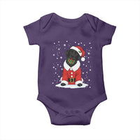 Black Labrador Santa Baby Onesie Funny Christmas Dog Lover Gift - Wonder Print Shop
