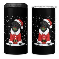 Black Labrador Santa 4 in 1 Can Cooler Tumbler Funny Christmas Dog Lover Gift - Wonder Print Shop