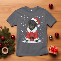 Black Labrador Santa T Shirt Funny Christmas Dog Lover Gift - Wonder Print Shop