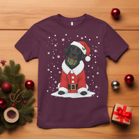 Black Labrador Santa T Shirt Funny Christmas Dog Lover Gift - Wonder Print Shop