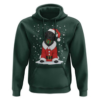 Black Labrador Santa Hoodie Funny Christmas Dog Lover Gift - Wonder Print Shop