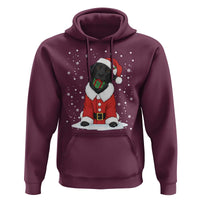 Black Labrador Santa Hoodie Funny Christmas Dog Lover Gift - Wonder Print Shop