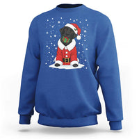 Black Labrador Santa Sweatshirt Funny Christmas Dog Lover Gift - Wonder Print Shop