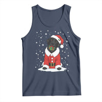 Black Labrador Santa Tank Top Funny Christmas Dog Lover Gift - Wonder Print Shop