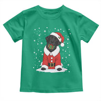 Black Labrador Santa Toddler T Shirt Funny Christmas Dog Lover Gift - Wonder Print Shop