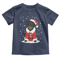 Black Labrador Santa Toddler T Shirt Funny Christmas Dog Lover Gift - Wonder Print Shop