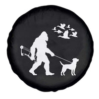 Funny Bow Hunter Spare Tire Cover Bigfoot Walking Labrador Hunting Dog Gift - Wonder Print Shop