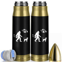 Funny Bow Hunter Bullet Tumbler Bigfoot Walking Labrador Hunting Dog Gift - Wonder Print Shop