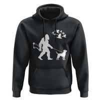 Funny Bow Hunter Hoodie Bigfoot Walking Labrador Hunting Dog Gift - Wonder Print Shop
