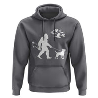 Funny Bow Hunter Hoodie Bigfoot Walking Labrador Hunting Dog Gift - Wonder Print Shop