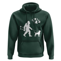 Funny Bow Hunter Hoodie Bigfoot Walking Labrador Hunting Dog Gift - Wonder Print Shop