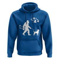 Funny Bow Hunter Hoodie Bigfoot Walking Labrador Hunting Dog Gift - Wonder Print Shop
