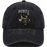 Texas Hunter Gift Washed Cotton Baseball Cap Labrador Retriever Duck Hunting Dog