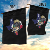 Funny Texas Duck Hunting Season Garden Flag Black Labrador Hunter Gift - Wonder Print Shop