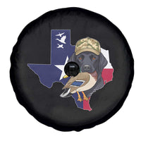 Funny Texas Duck Hunting Season Spare Tire Cover Black Labrador Hunter Gift - Wonder Print Shop