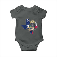 Funny Texas Duck Hunting Season Baby Onesie Black Labrador Hunter Gift - Wonder Print Shop