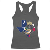Funny Texas Duck Hunting Season Racerback Tank Top Black Labrador Hunter Gift - Wonder Print Shop