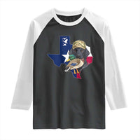 Funny Texas Duck Hunting Season Raglan Shirt Black Labrador Hunter Gift - Wonder Print Shop