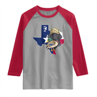 Funny Texas Duck Hunting Season Raglan Shirt Black Labrador Hunter Gift - Wonder Print Shop
