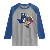 Funny Texas Duck Hunting Season Raglan Shirt Black Labrador Hunter Gift - Wonder Print Shop