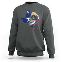 Funny Texas Duck Hunting Season Sweatshirt Black Labrador Hunter Gift - Wonder Print Shop