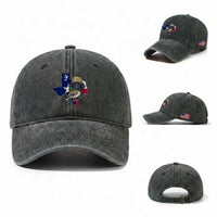 Funny Texas Duck Hunting Season Washed Cotton Baseball Cap Black Labrador Hunter Gift